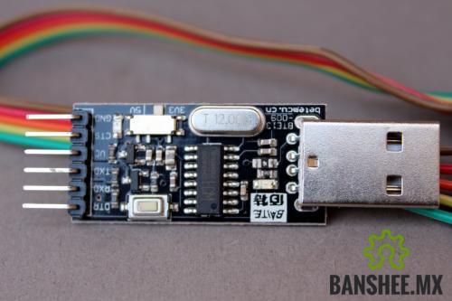 Modulo USB-TTL CH340G (convertidor USB a Serial TTL UART)
